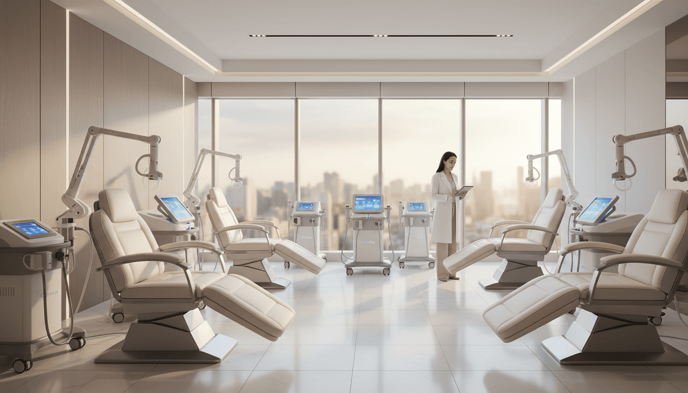 Professional aesthetic treatment room at Revitalise Aesthetics & Beauty